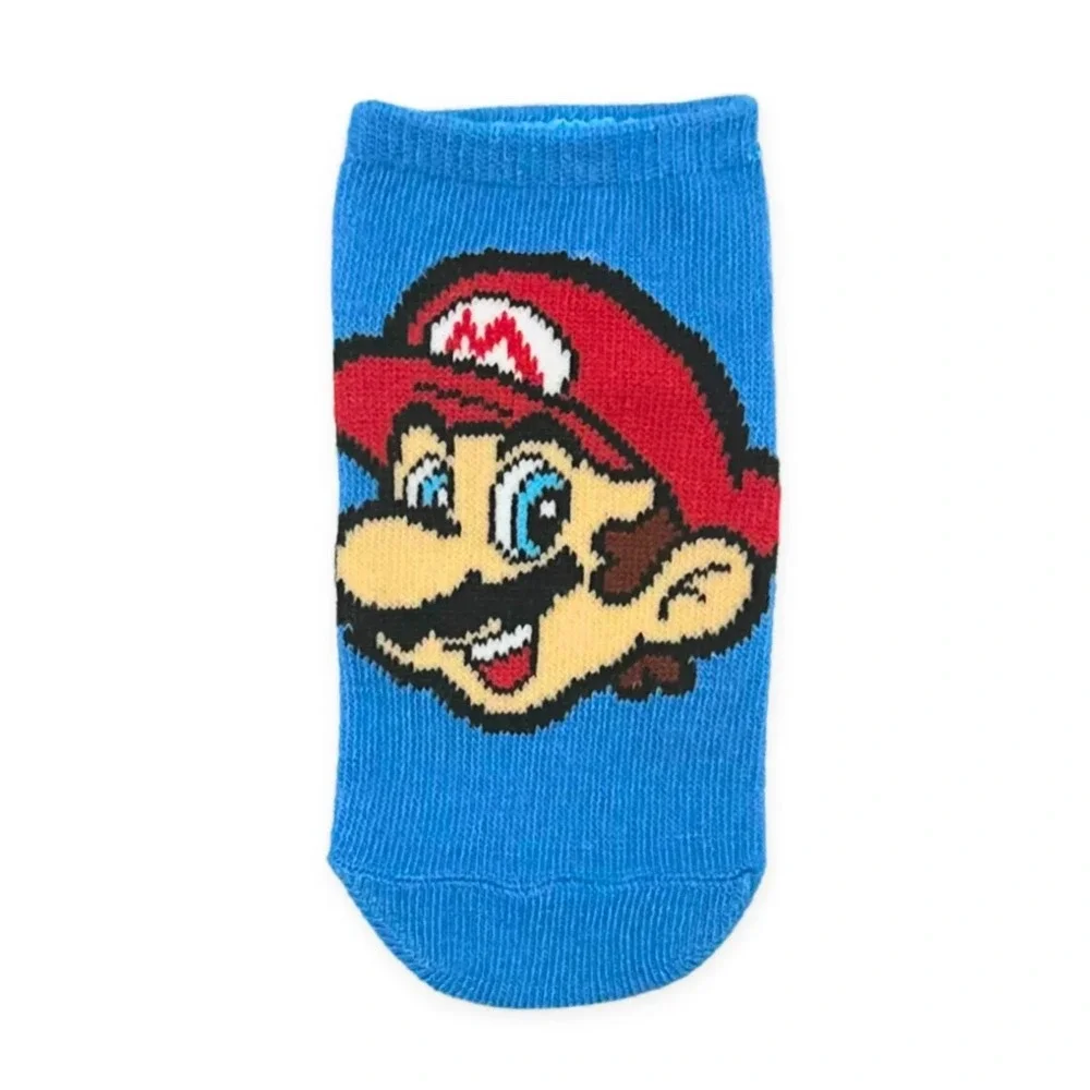 NEW Super Mario Hot Wheels Boys No-Show Socks M/L 12-Pack Shoe 11 1/2 -‎ 61/2